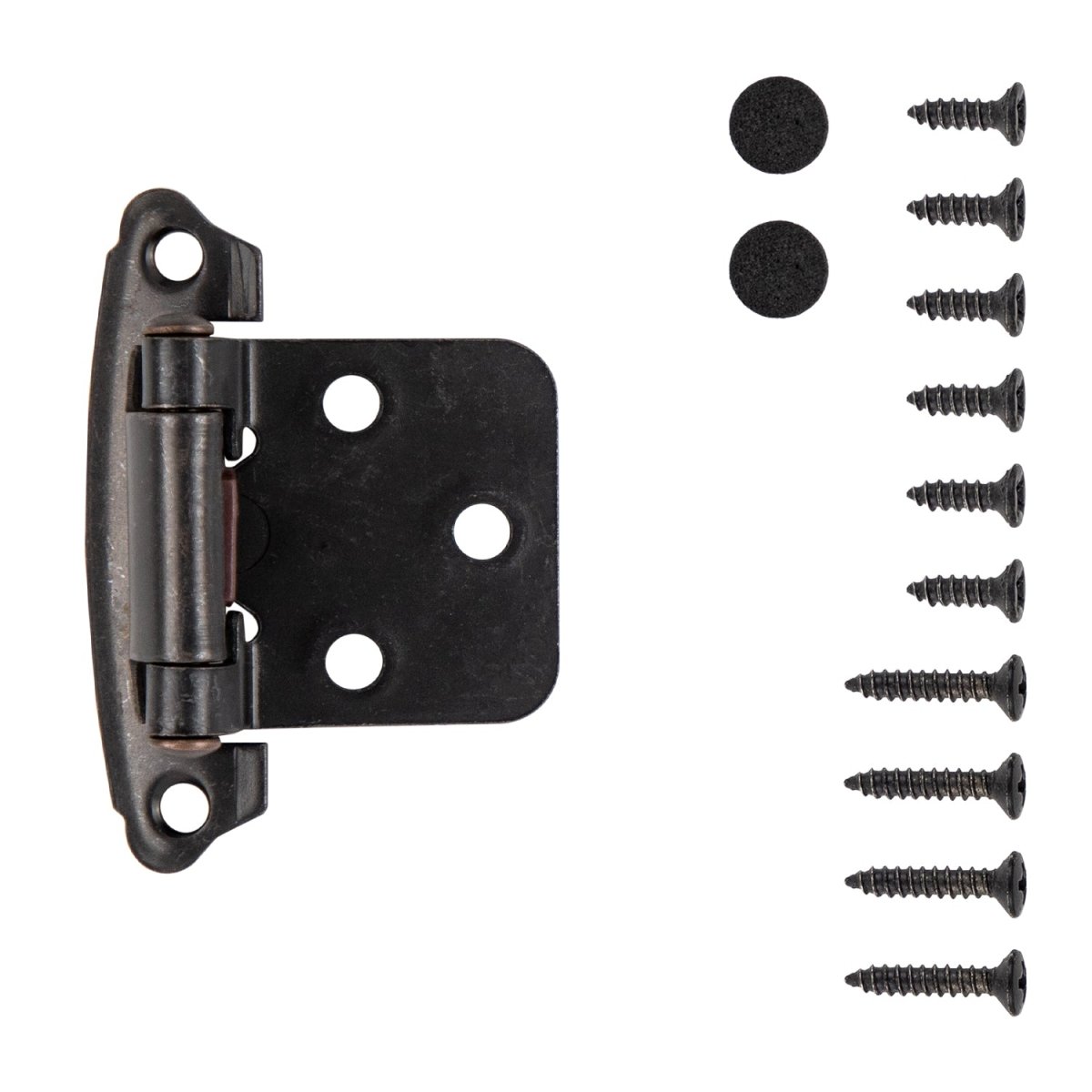 Cabinet Hinge Flush Surface Face Frame Self-Close (2 Hinges/Per Pack) - Hickory Hardware