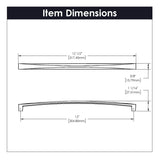 Cabinet Pull 12 Inch Center to Center - Hickory Hardware