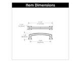Cabinet Pull 3-3/4 Inch (96mm) Center to Center - Bridges Collection