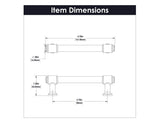 Cabinet Pull 3-3/4 Inch (96mm) Center to Center - Hickory Hardware