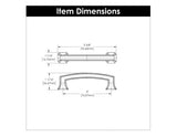 Cabinet Pull 3 Inch Center to Center - Bridges Collection