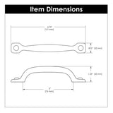 Cabinet Pull 3 Inch Center to Center - Refined Rustic Collection