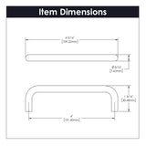 Cabinet Pull 4 Inch Center to Center in Matte Black- Wire Pulls Collection