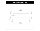 Cabinet Pull 5-1/16 Inch (128mm) Center to Center - Hickory Hardware
