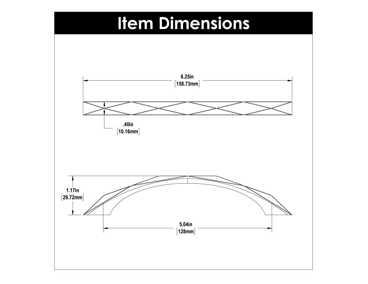 Cabinet Pull 5-1/16 Inch (128mm) Center to Center - Hickory Hardware