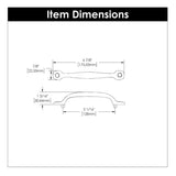 Cabinet Pull - 5-1/16 Inch (128mm) Center to Center - Hickory Hardware
