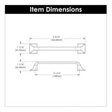 Cabinet Pull 5-1/16 Inch (128mm) Center to Center - Hickory Hardware