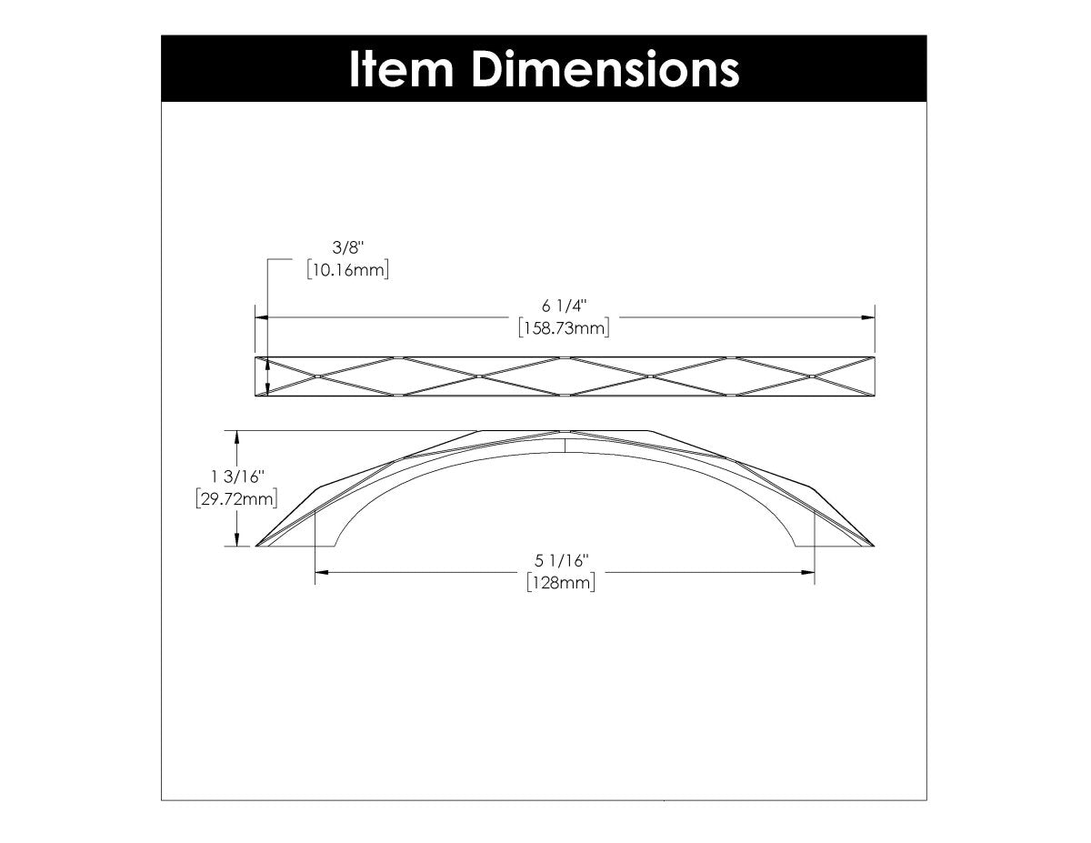 Cabinet Pull 5-1/16 Inch (128mm) Center to Center - Hickory Hardware