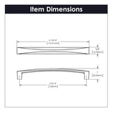 Cabinet Pull 6-5/16 Inch (160mm) Center to Center - Hickory Hardware
