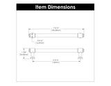 Cabinet Pull 6-5/16 Inch (160mm) Center to Center - Hickory Hardware