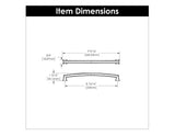 Cabinet Pull 8-13/16 Inch (224mm) Center to Center - Bridges Collection
