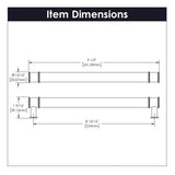 Cabinet Pull 8-13/16 Inch (224mm) Center to Center - Midway Collection
