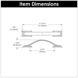 Cabinet Pulls 3-3/4 Inch (96mm) Center to Center - Hickory Hardware