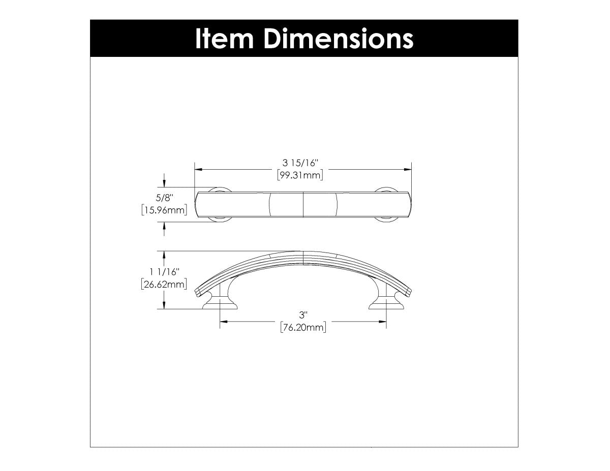 Cabinet Pulls 3 Inch Center to Center - Hickory Hardware