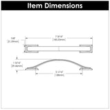 Cabinet Pulls 5-1/16 Inch (128mm) Center to Center - Hickory Hardware