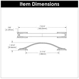 Cabinet Pulls 5-1/16 Inch (128mm) Center to Center - Hickory Hardware