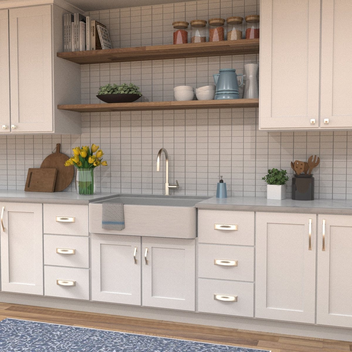 Cabinet Pulls 5-1/16 Inch (128mm) Center to Center - Hickory Hardware