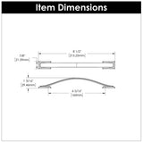 Cabinet Pulls 6-5/16 Inch (160mm) Center to Center - Hickory Hardware