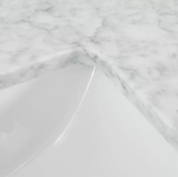 Carrara White Marble Rectangular Bathroom Vanity Sink Top