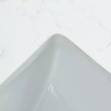 Carrara White Quartz Rectangular Bathroom Vanity Sink Top