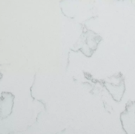 Carrara White Quartz Rectangular Bathroom Vanity Sink Top