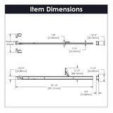 Center Undermount Drawer Slides Mono Rail 3/4 Extension Cadmium - Hickory Hardware