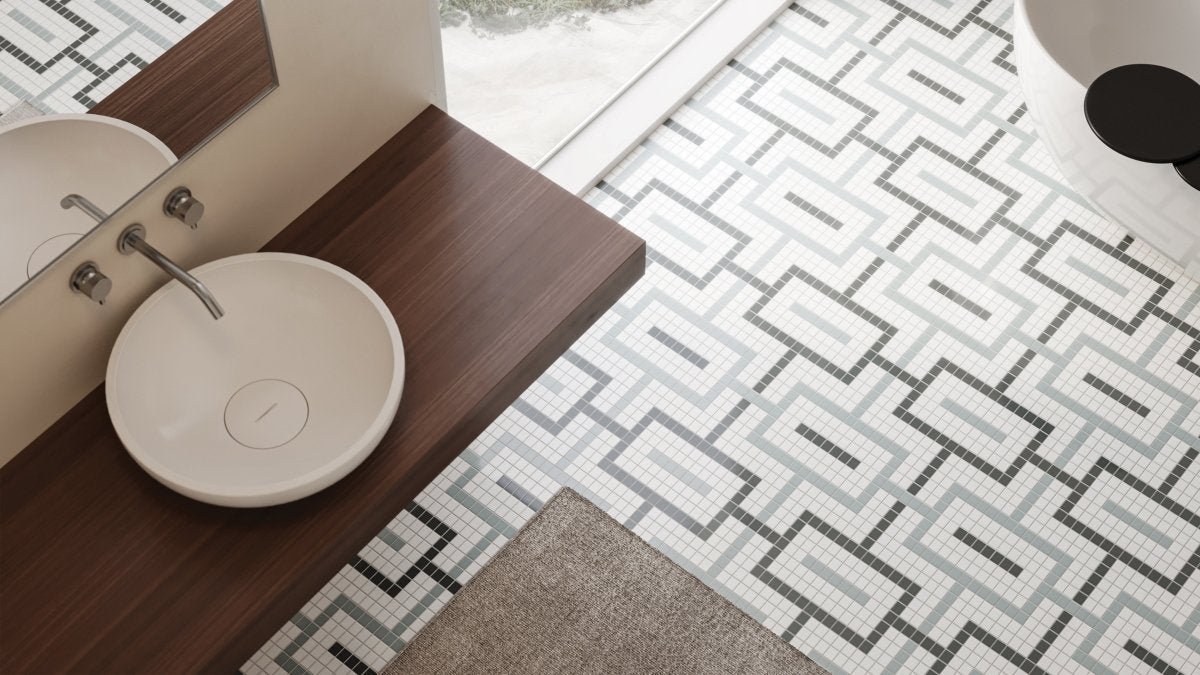 Chain Soho Dawn Blend Matte Glazed Porcelain Mosaic