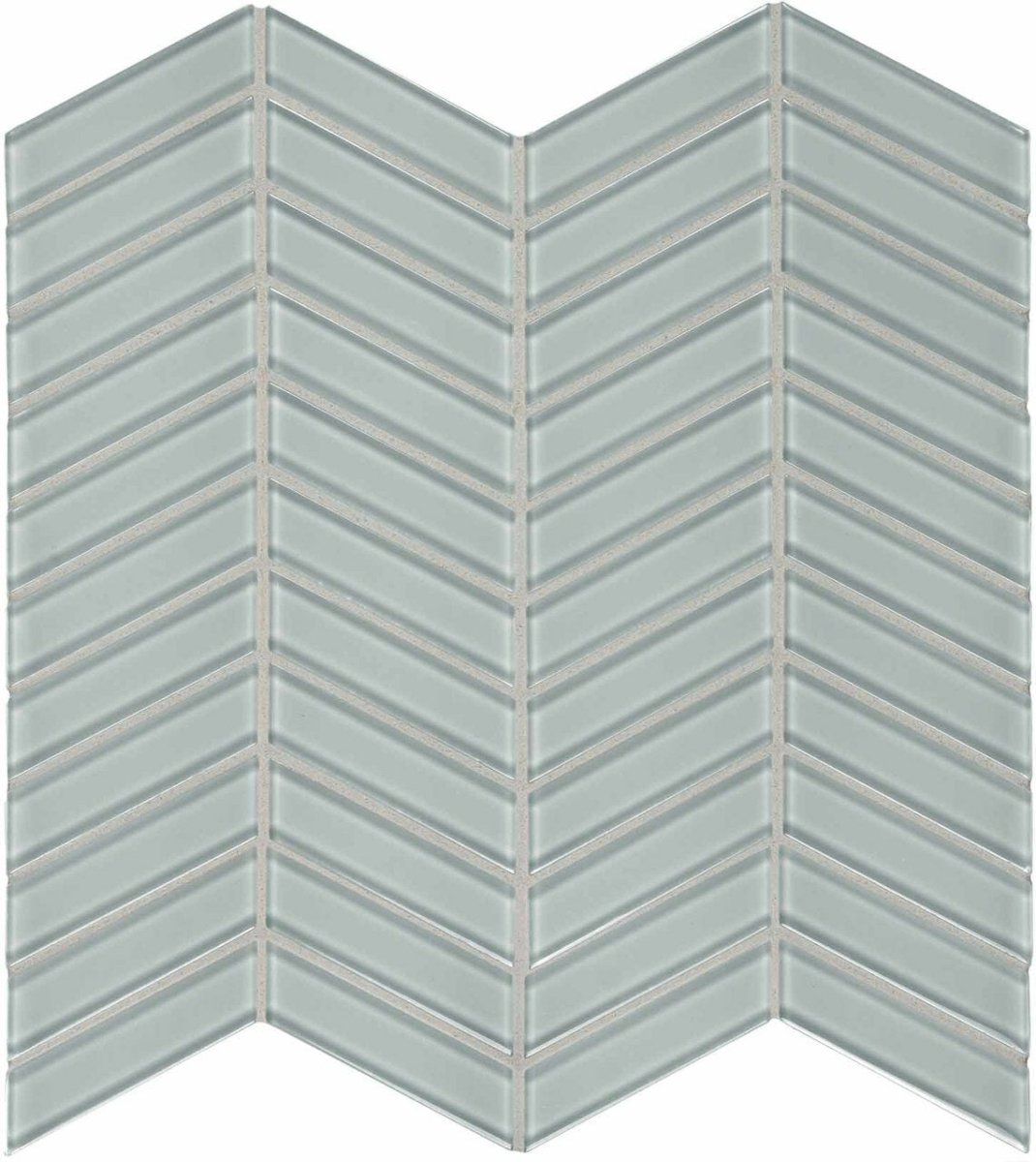 Chevron Element Cloud Light Colors Glass Mosaic