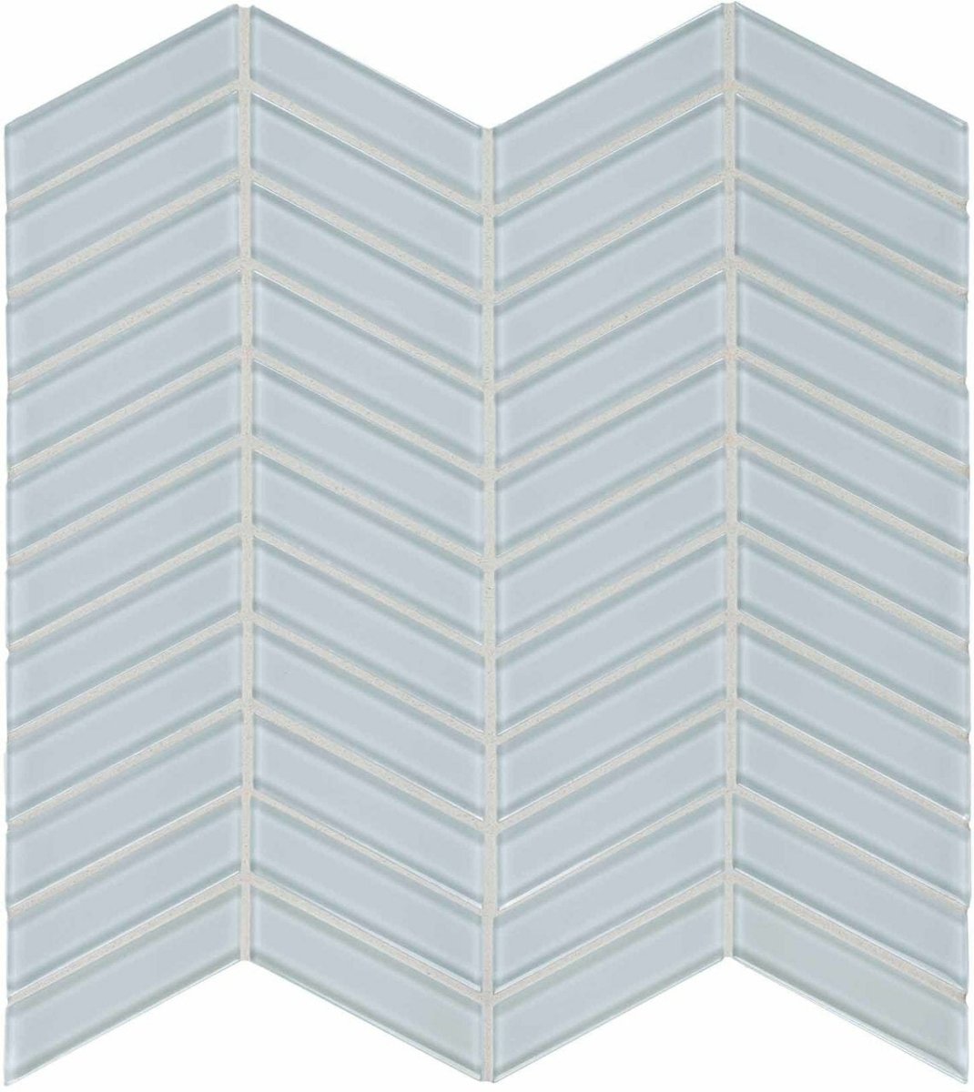 Chevron Element Skylight Light Colors Glass Mosaic