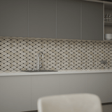 Clipped Diamond Impero Reale Polished Marble Mosaic
