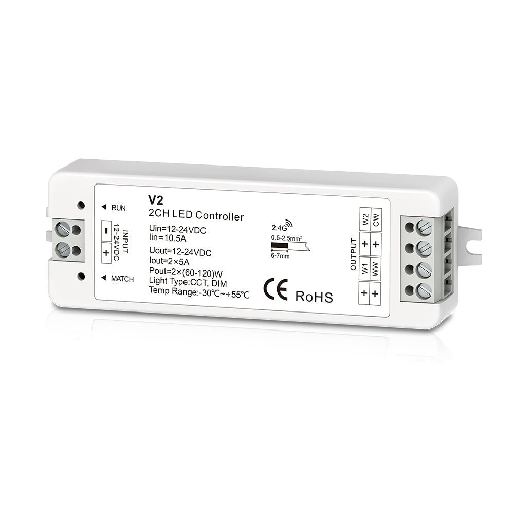 Color Temperature Wireless Dimming Remote Control Set for Strip Light