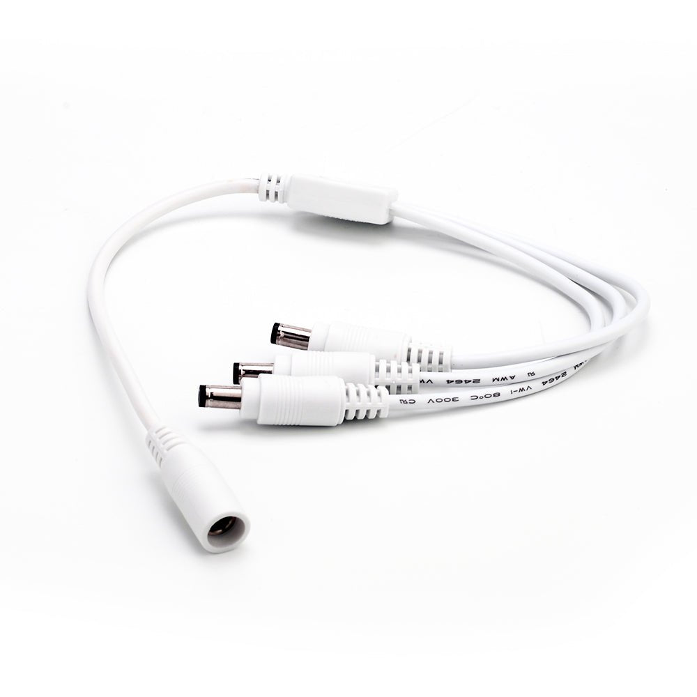 Compact Power Supply 1 to 3 Splitter Cable