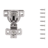 Concealed Door Hinges 1-3/8 Inch Overlay Face Frame Self-Close (2 Hinges/Per Pack) in Polished Nickel - Hickory Hardware