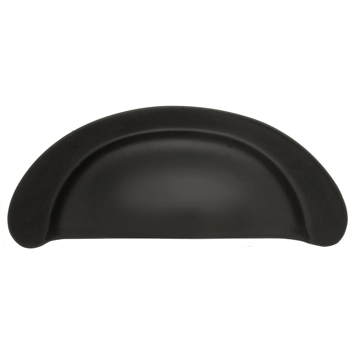 Cup Cabinet Pull - 2-3/4 Inch Center to Center in Matte Black - Hickory Hardware