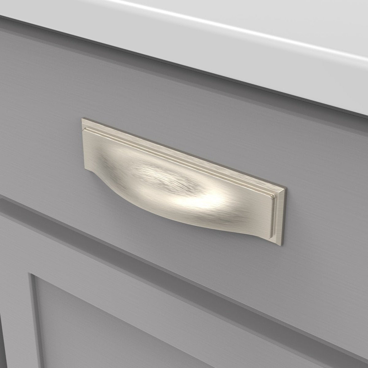Cup handles 3 Inch, 3-3/4 Inch (96mm) & 5-1/16 Inch (128mm) Center to Center - Hickory Hardware - Dover Collection
