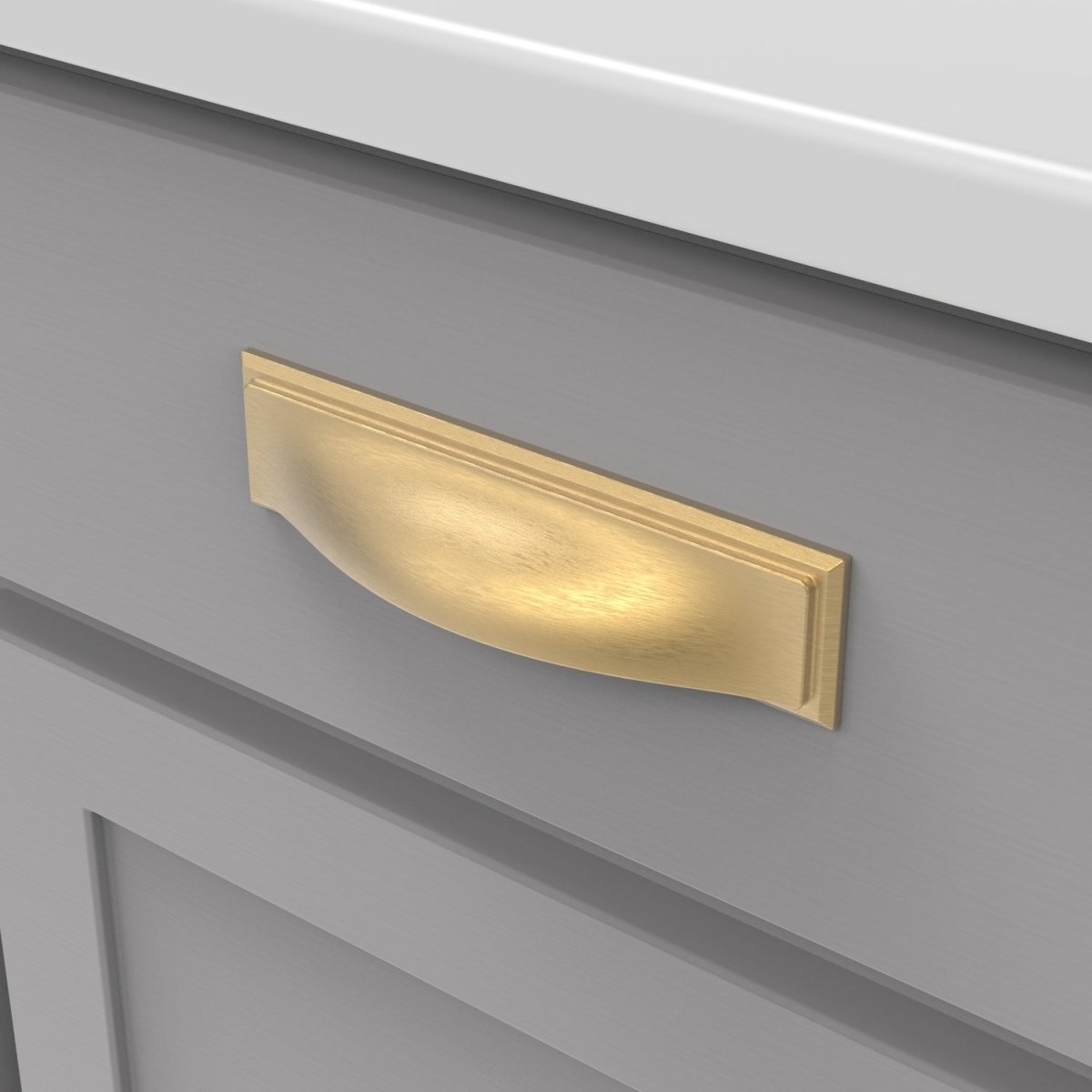 Cup handles 3 Inch, 3-3/4 Inch (96mm) & 5-1/16 Inch (128mm) Center to Center - Hickory Hardware - Dover Collection