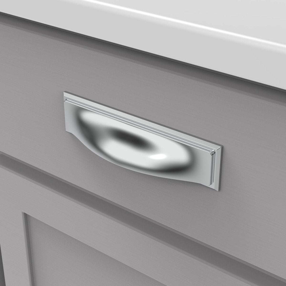 Cup handles 3 Inch, 3-3/4 Inch (96mm) & 5-1/16 Inch (128mm) Center to Center - Hickory Hardware - Dover Collection