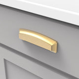Cup Pull 3 Inch, 3-3/4 Inch (96mm) & 5-1/16 Inch (128mm) Center to Center - Hickory Hardware - Bridges Collection -