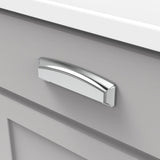 Cup Pull 3 Inch, 3-3/4 Inch (96mm) & 5-1/16 Inch (128mm) Center to Center - Hickory Hardware - Bridges Collection -