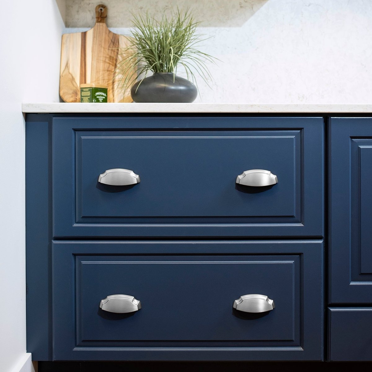 Cup Pull 3 Inch & 3-3/4 Inch (96mm) Center to Center - Hickory Hardware - Veranda Collection