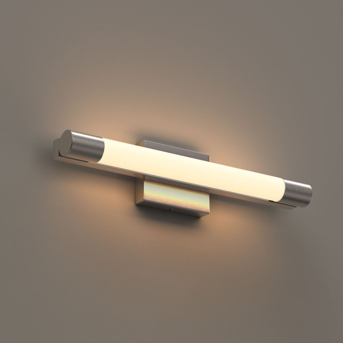 Cylinder Shape Integrated LED Bath Bar Light, 18.5 Inch/27.5 Inch, 4000K (Cool White), Dimmable, ETL Listed, Bathroom Vanity Lighting