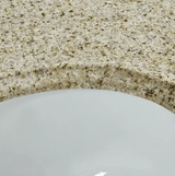 Desert gold granite Oval Bathroom Vanity Sink Top