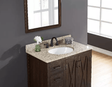 Desert gold granite Oval Bathroom Vanity Sink Top