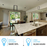 Dimmable LED Rectangle Pendant Chandelier Ceiling Light Fixture, 18W, 3000K, 900LM, For Living Room Dining Room Office Room