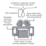 Door Catch 1-3/16 Inch Center to Center Cadmium - Hickory Hardware