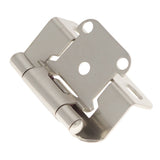 Door Hinge Semi-Concealed 1/2 Inch Overlay Face Frame Part Wrap Self-Close (2 Hinges/Per Pack) - Hickory Hardware