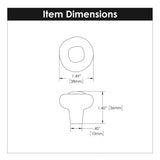 Door Knob 1-1/2 Inch Diameter - Refined Rustic Collection