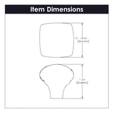 Door Knob 1-1/4 Inch Square - Mountain Lodge Collection