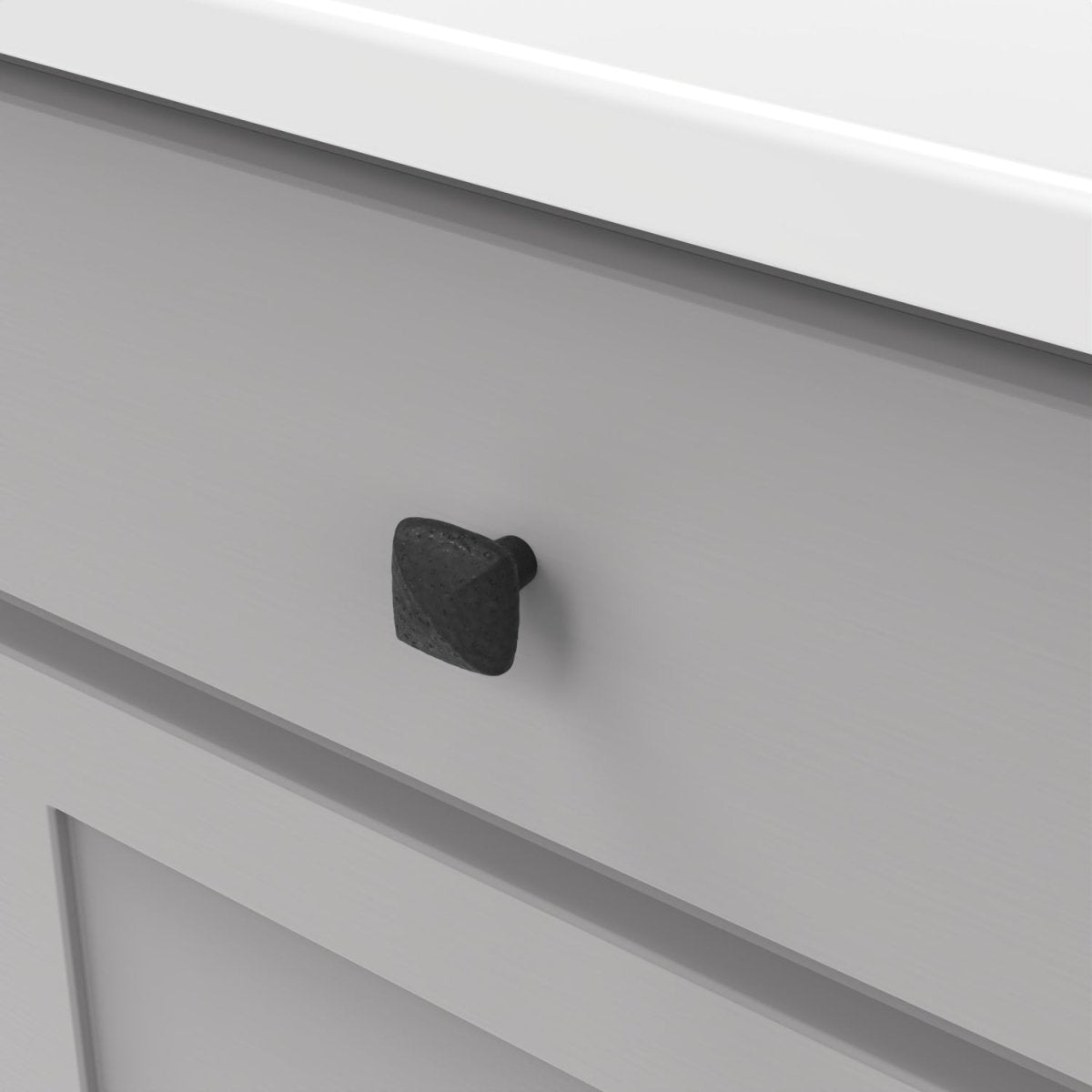 Door Knob 1-1/4 Inch Square - Mountain Lodge Collection