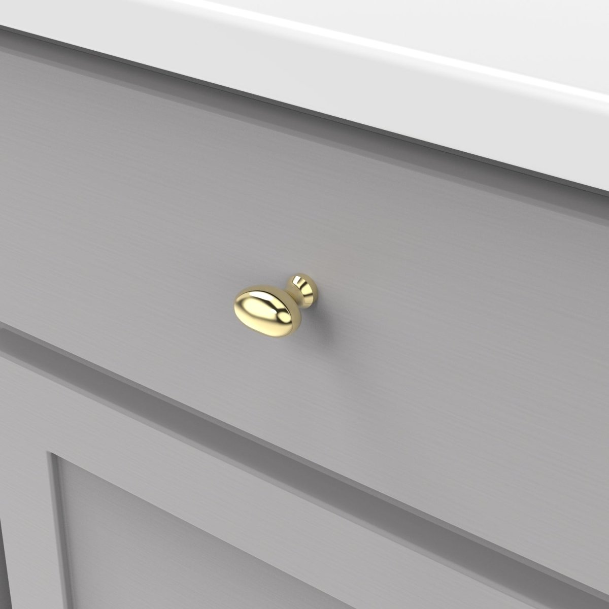 Door Knob 1-1/4 Inch X 13/16 Inch - Williamsburg Collection